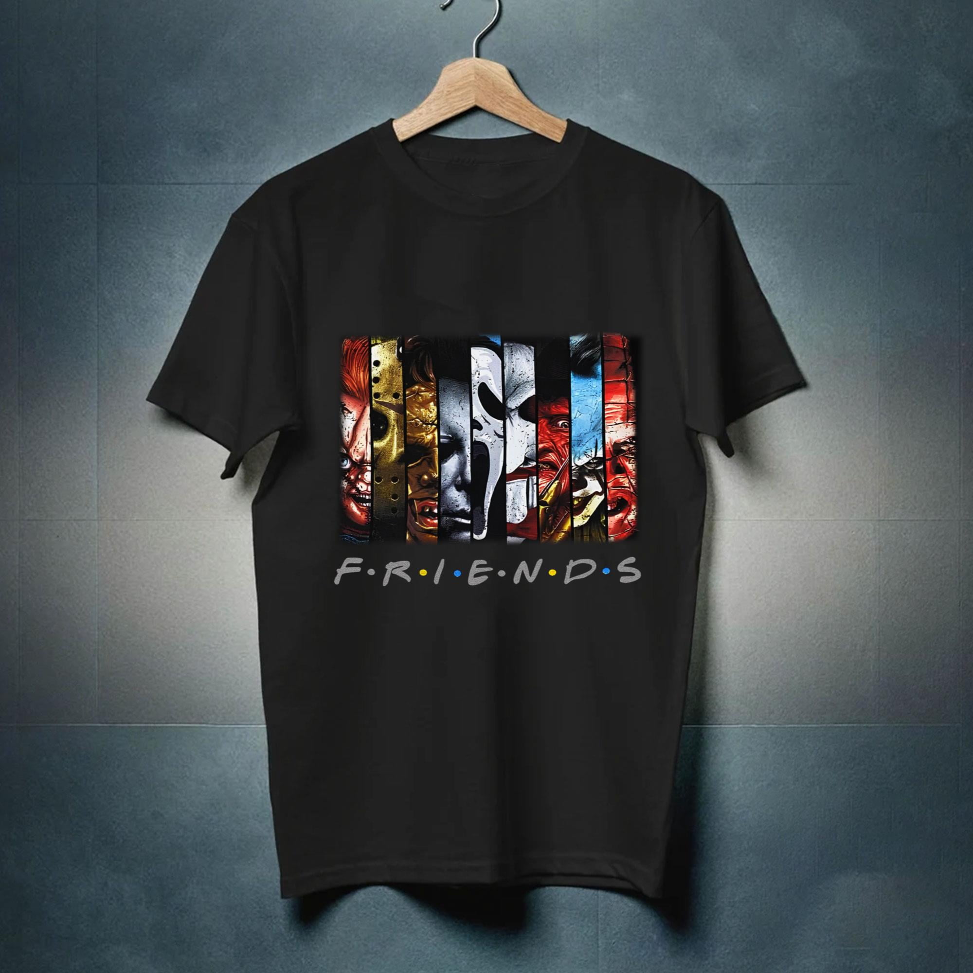 FRIENDS SCARY MOVIE PUNK ROCK T SHIRTS MEN'S SIZES