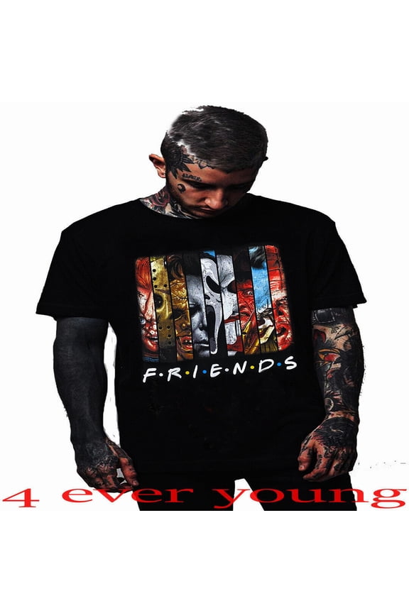 FRIENDS SCARY MOVIE PUNK ROCK T SHIRTS MEN'S SIZES