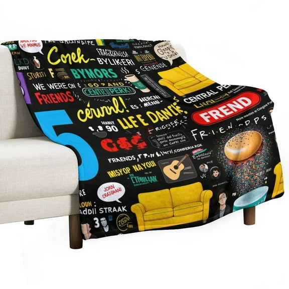 FRIENDS TV SHOW COLLAGE-1 Blanket for Bed Throw Blanket for Women, Men Super Soft Plush Blanket Throw, Print Blanket