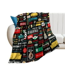 FRIENDS TV SHOW COLLAGE Blanket Throw Blankets Warm Cozy Lightweight Couch Blanket Stuff Gifts for Women Mom Teens