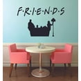 thumbnail image 1 of FRIENDS TV Show Series Logo Wall Stickers Television Quote Joey Rachel Decor Design for Boys/Girls Bedroom Entertainment Fans Rooms Home Art Murals Decals Wall Art Vinyl Decoration Size (35x40 inch), 1 of 3