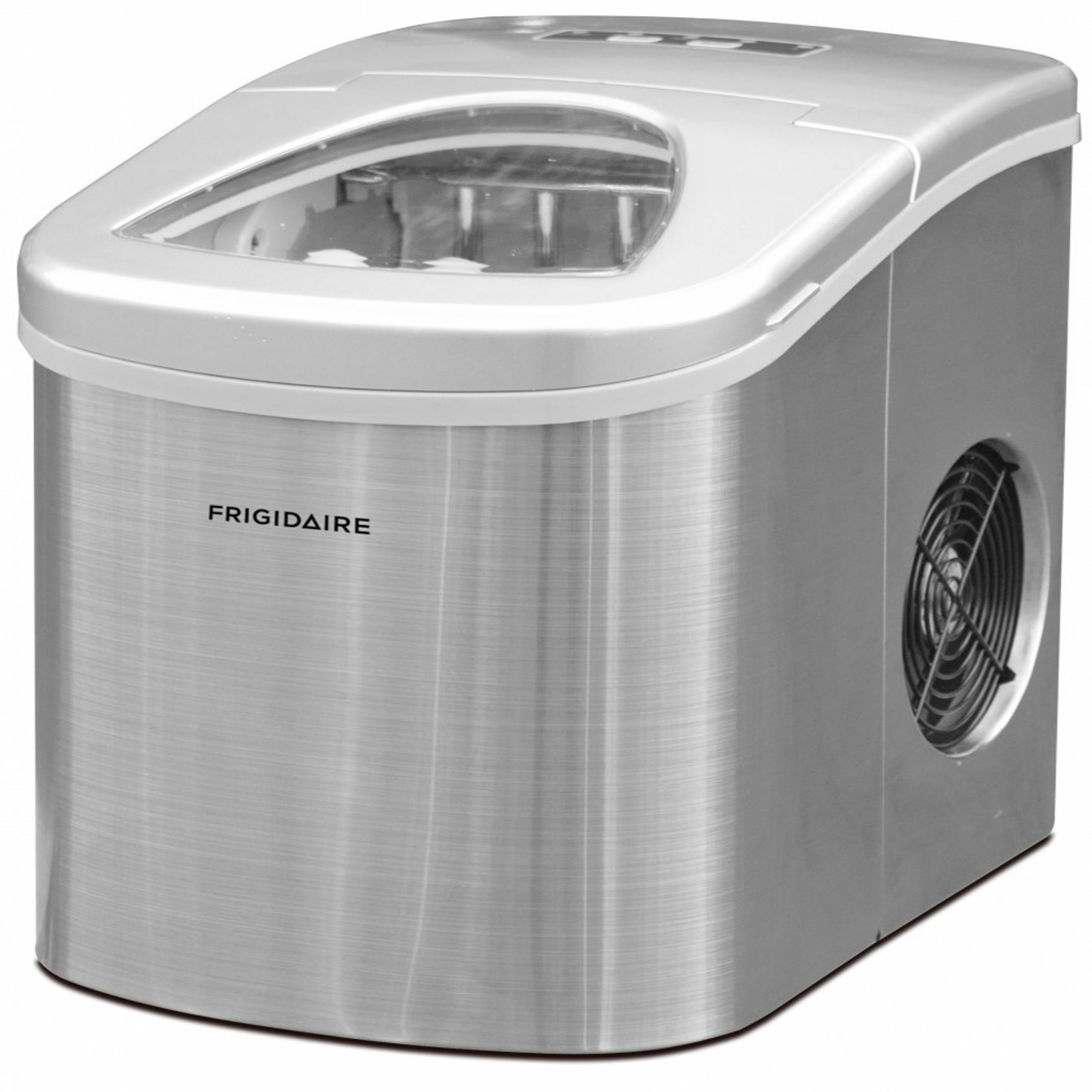 FRIGIDAIRE 2.3 Qt. Stainless-Steel Counter Top Ice Maker - Stainless-Steel - image 1 of 4