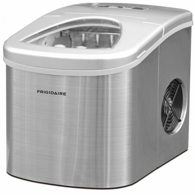 FRIGIDAIRE 2.3 Qt. Stainless-Steel Counter Top Ice Maker - Stainless-Steel