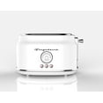 FRIGIDAIRE 2 Slice Retro Toaster - Modern White with Double Wide Slot ...