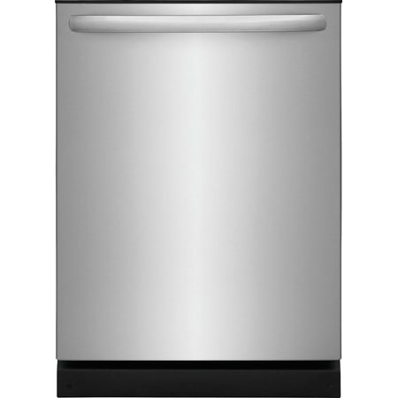 Frigidaire - 24" Top Control Built-In Plastic Tub Dishwasher with MaxDry 52 dBA - Stainless Steel
