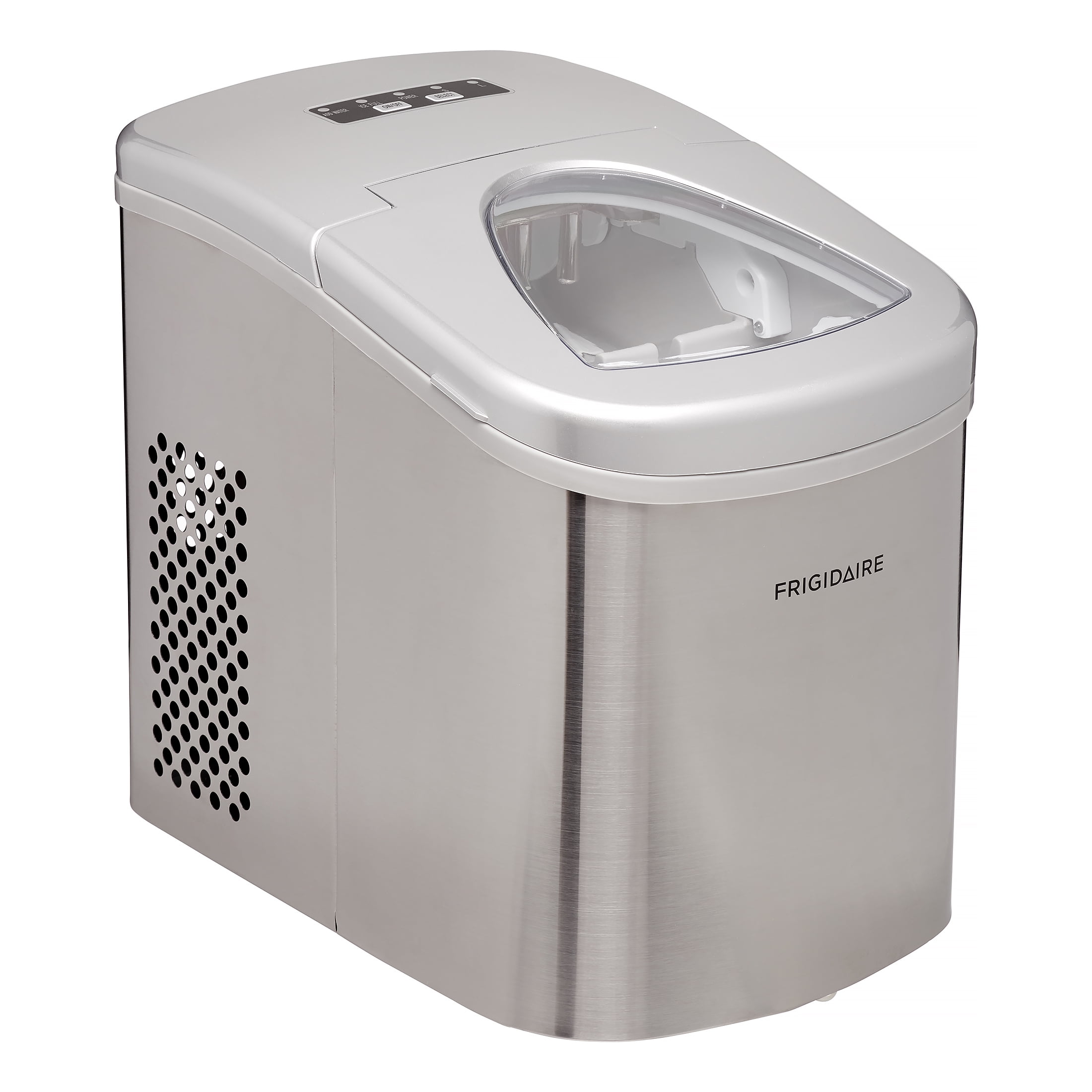 FRIGIDAIRE 26 Ib Stainless-Steel Counter Top Ice Maker - Stainless-Steel