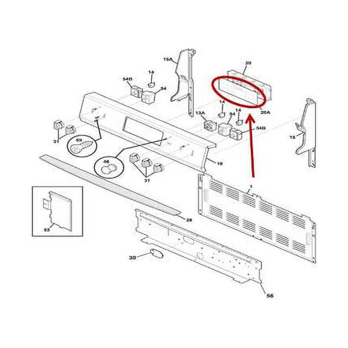 FRIGIDAIRE 316419378 OVERLAY - GENUINE OEM PART