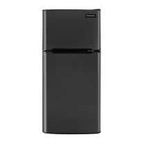 FRIGIDAIRE 4.7 Cu ft Two Door Mini Fridge with Freezer , VCM Stainless Steel