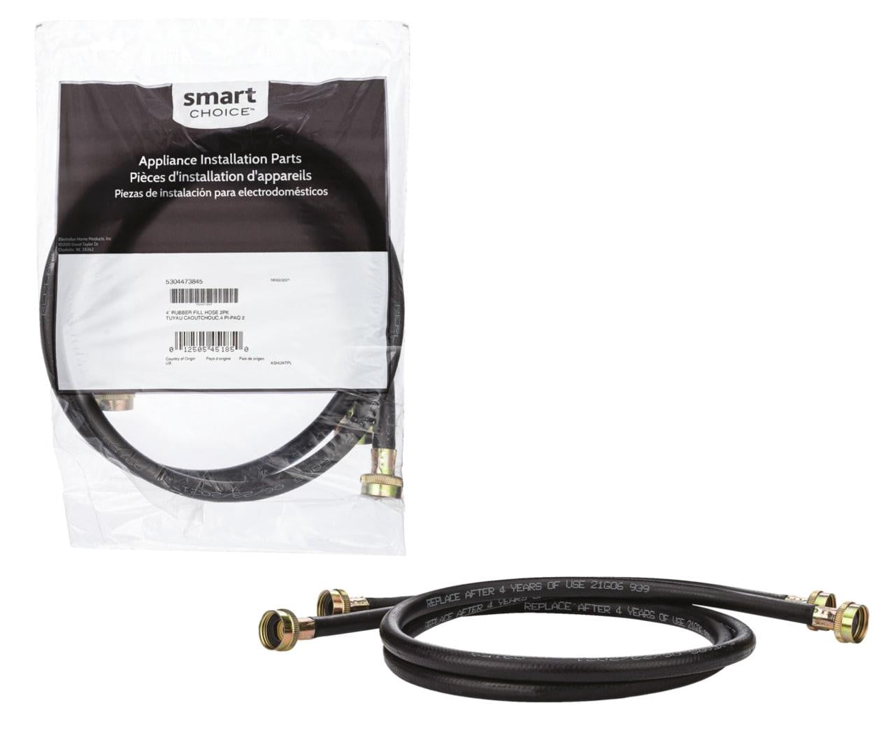 Frigidaire 4 ft. Rubber Washer Fill Hose Kit - 2 Pack for Laundry Accessories