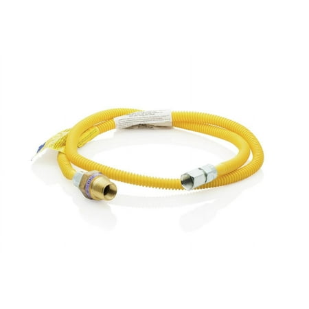 Smart Choice - Stainless Steel - Dryer Gas Line 3/8" X 4' - Silver