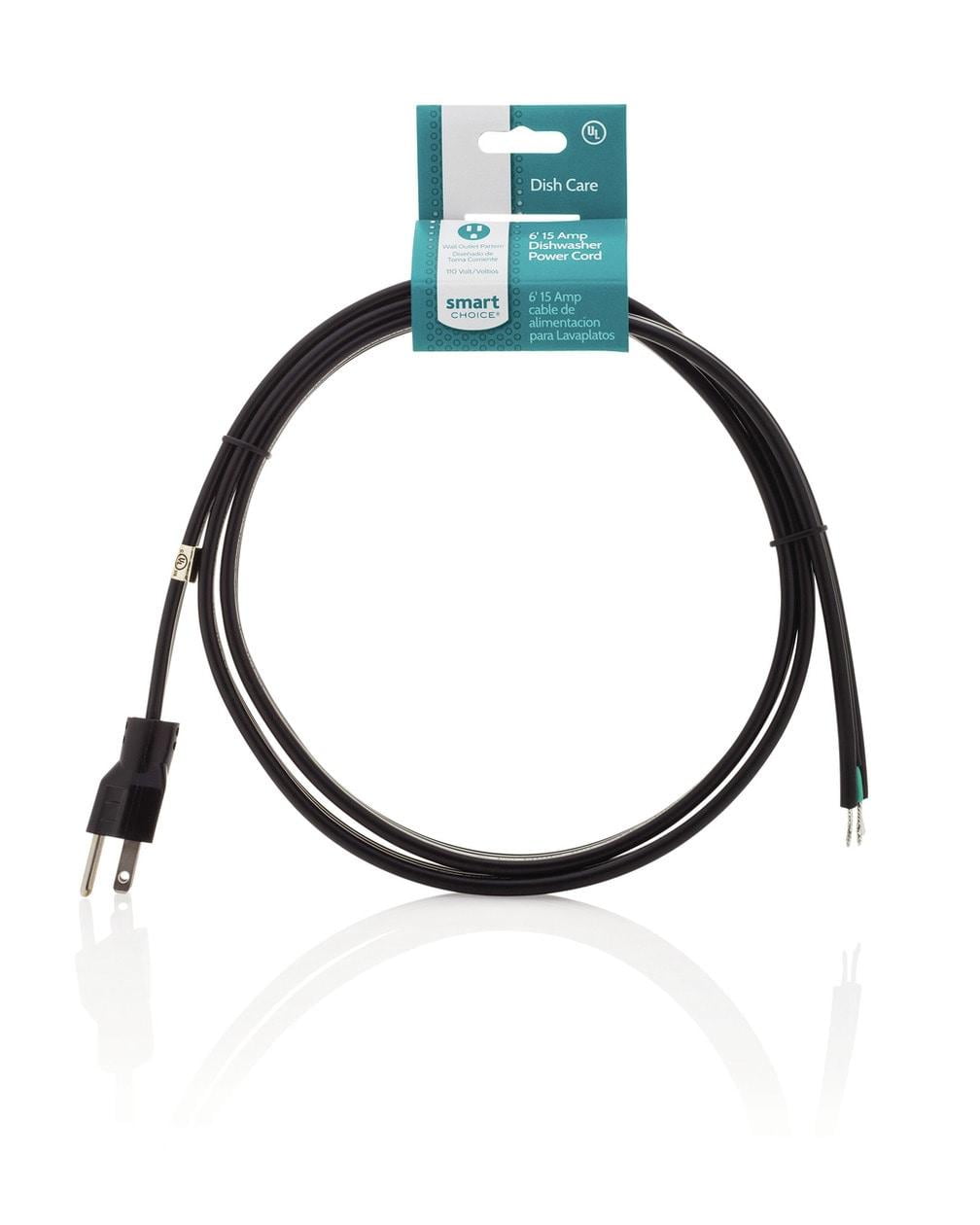 Frigidaire 5304494964 Dishwasher Power Cord Accessory - 6 Ft, 15 Amp, 3-Prong