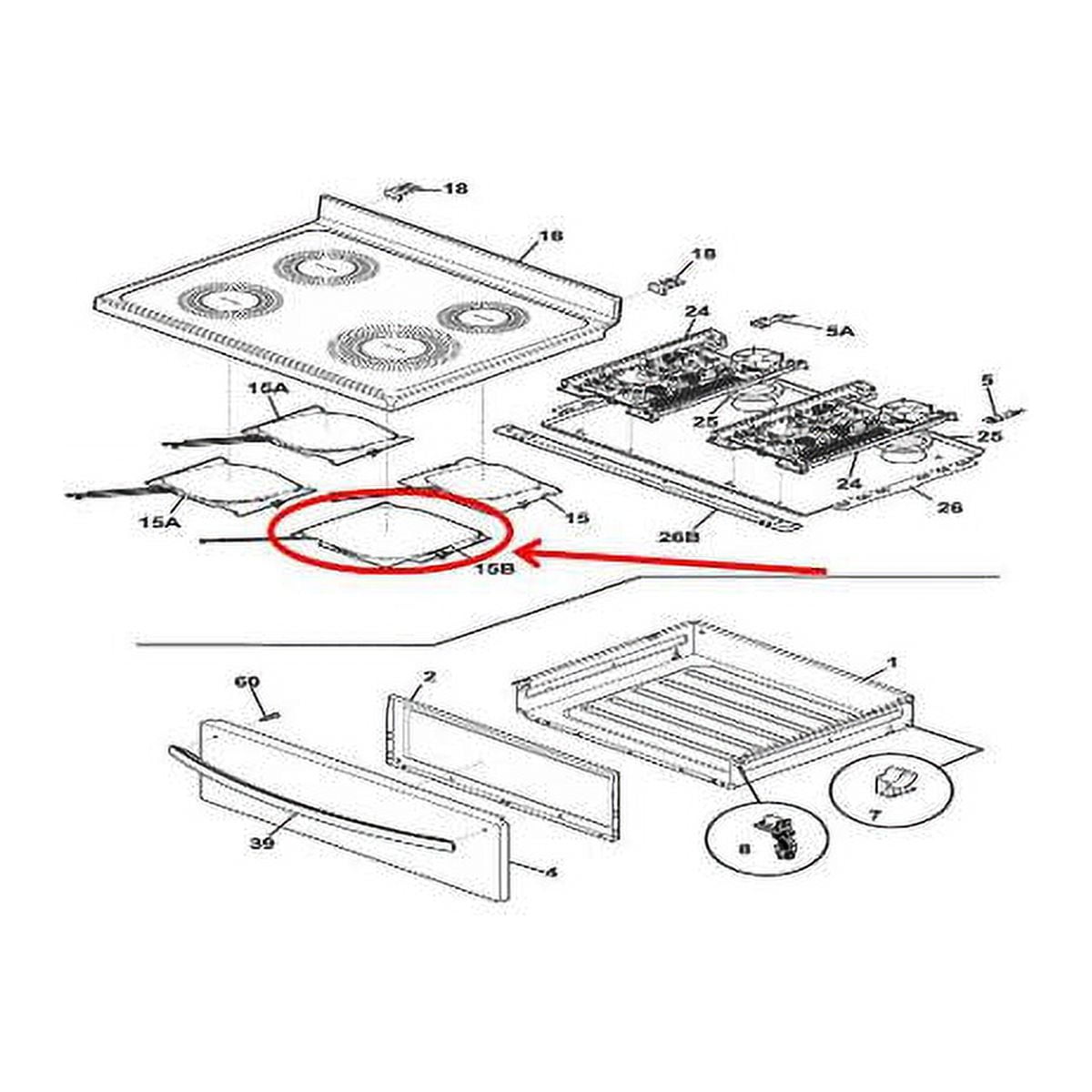 FRIGIDAIRE 5304511268 ELEMENT ASSEMBLY - GENUINE OEM PART