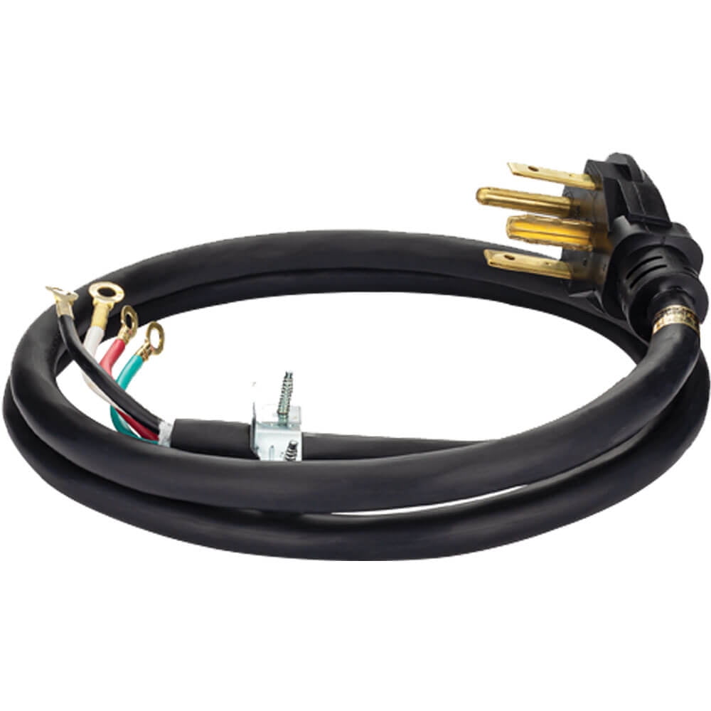 Smart Choice 912000978 6 Ft. 30A 4-Prong Dryer Cord - Black