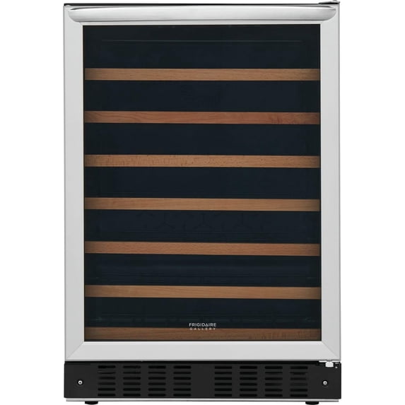 Frigidaire Gallery 52 Bottle Wine Cooler, Stainless Steel