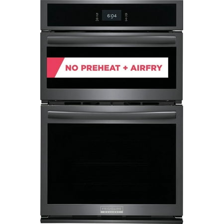 Frigidaire - 27" Built-in Electric Wall Oven/Microwave Combination - Black Stainless Steel
