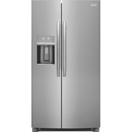 Frigidaire - Gallery 36 in. Wide 22.3 Cu. Ft. Side-by-Side Counter-Depth Refrigerator - Smudge Proof Stainless Steel