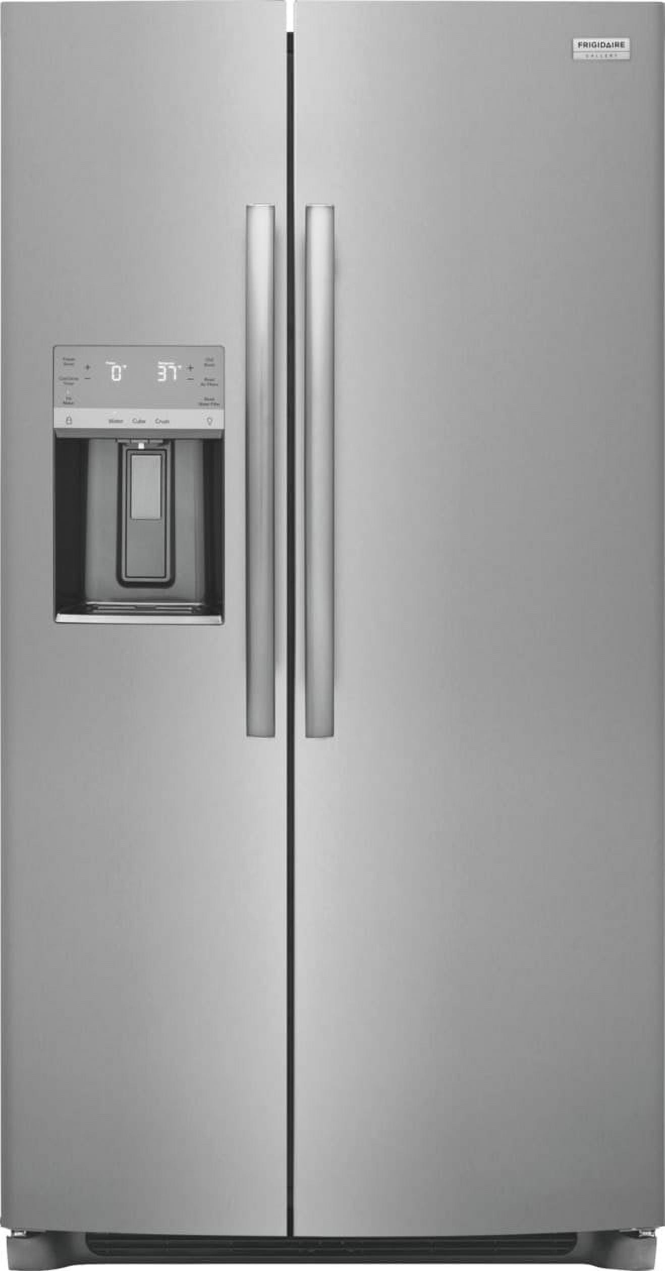 Frigidaire 36" Stainless Steel Side-by-Side Refrigerator with Ice Maker