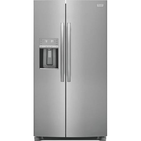 Frigidaire - Gallery 22.3 Cu. Ft. Side-by-Side Counter-Depth Refrigerator - Stainless steel