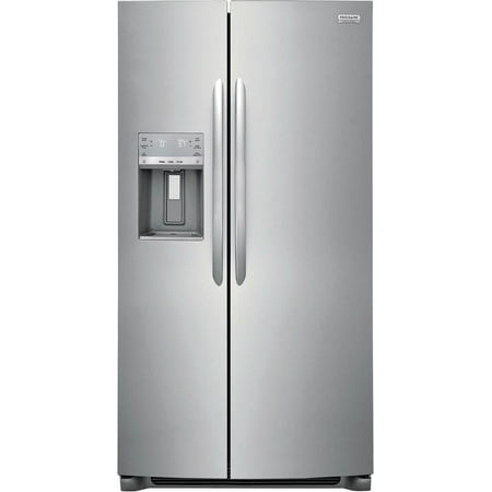 Frigidaire - Gallery 25.6 Cu. Ft. Side-by-Side Refrigerator - Black stainless steel