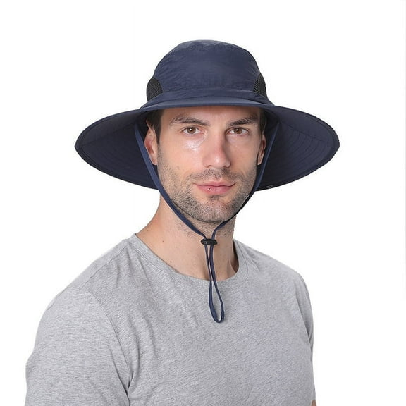 FRIJPACK Sun Hat for Men/Women, Waterproof Wide Brim Bucket Hat Foldable Boonie Hat for Fishing Hiking Garden Safari Beach