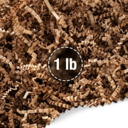 FRILLZ Crinkle Cut Paper Shred Filler for Baskets, Gifts, Packing and Protecting your Birthday, Weddings, Anniversary, Valentines Day, and other gifts (1 pound, Kraft)