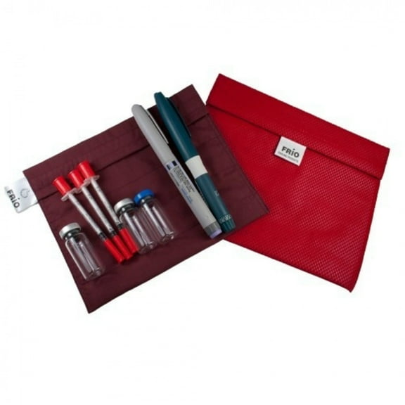 FRIO Cooling Wallet - Insulin Cooler for 45+ Hours of Stress Free On The Go - Red - XL