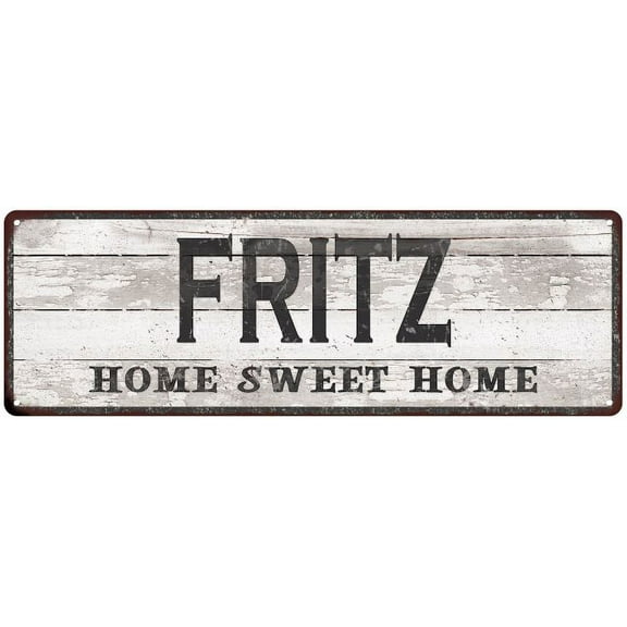 FRITZ Home Sweet Home Country Look 6x18 Metal Sign 106180045357