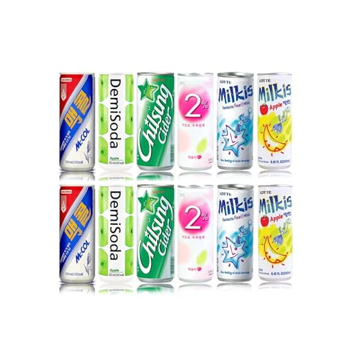 FRKR Korean 10 &12 Drinks Assortment Gift Box [Chilsung Cider/Mikis