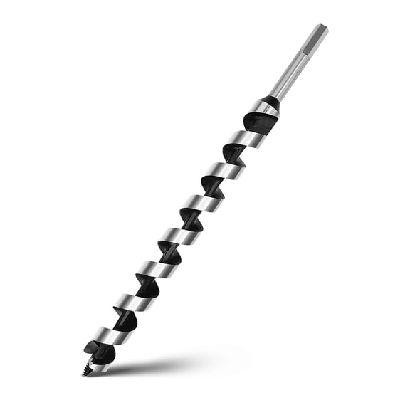 FRKSMD-0.98 x 13.8 inch Auger Drill Bit for Wood,25mmx350mm Hex Shank Ship Auger Bit for Soft Wood, Hard Wood, Plastic, Composite Materials and DIY Projects
