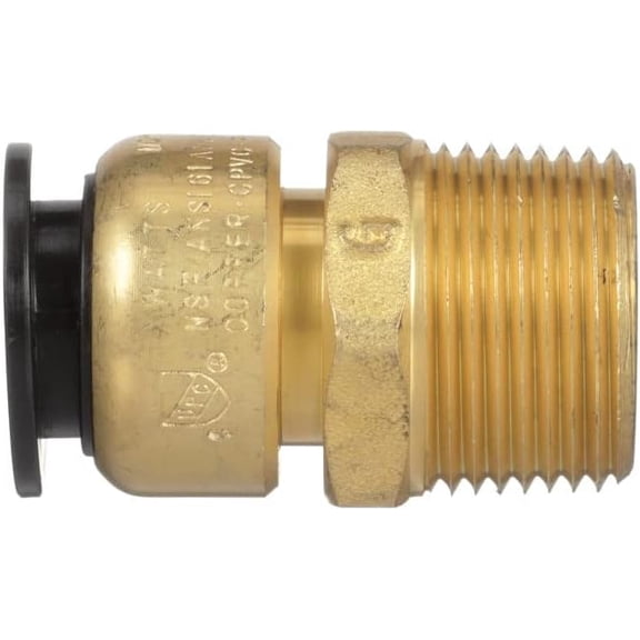 FRKSMD-1/2-Inch CTS by 3/4-Inch NPT Brass Male Connector, LF4701-1012