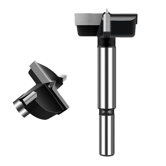 FRKSMD-1-3/4 Inch Forstner Drill Bit, Carbide Tipped Forstner Bit for Hard Wood, Wood Drilling Hole Saw Set Woodworking Hinge Cutter Tool Kits for for Wood Plastic Plywood