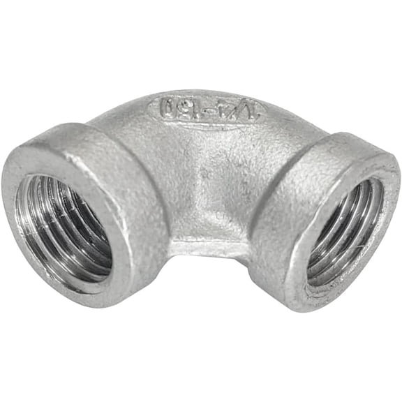 FRKSMD-1/4" Female Threaded Elbow 90 Degree Elbows Angled Stainless Steel 304 Pipe Fitting NPT