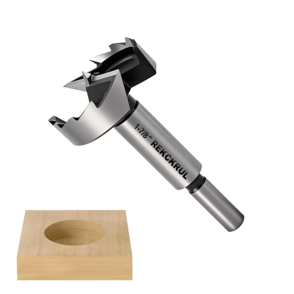 FRKSMD-1-7/8 Inch Forstner Bit, 1-7/8" Forstner Drill Bit for Woodworking, Hinge Cutter for Hardwood, Plywood, Plastic