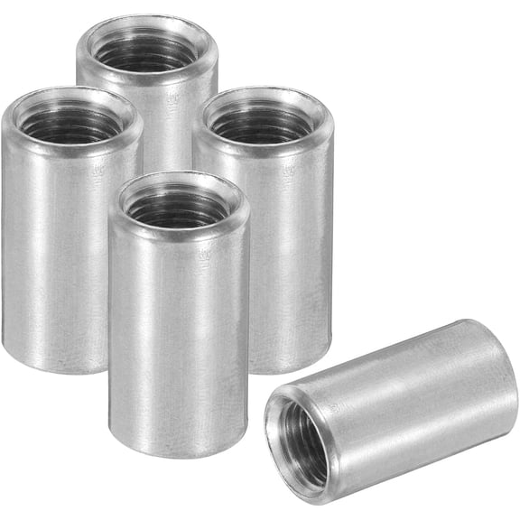 FRKSMD-1/8" NPT Female Weld Coupling, 5 Pack 304 Stainless Steel Threaded Half Coupling Weld On Bung Fittings Connector for Pipe Fuel Tank