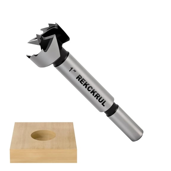 FRKSMD-1 Inch Forstner Bit, 1" Forstner Drill Bit for Woodworking, Hinge Cutter for Hardwood, Plywood, Plastic