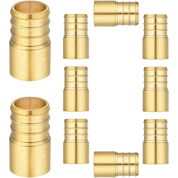 FRKSMD-(10 Pack) Copper to Pex Fittings, 3/4" Pex F1807 x 1/2" Female Sweat Adapter Brass
