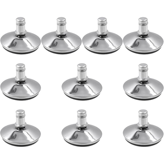 FRKSMD-10 Pcs 7/16 Inch Silver Insert Rod Office Chair Caster Replacement Parts, Swivel Stool Feet Locking Casters, Non-Slip Silent Wheels Fits Most Chairs