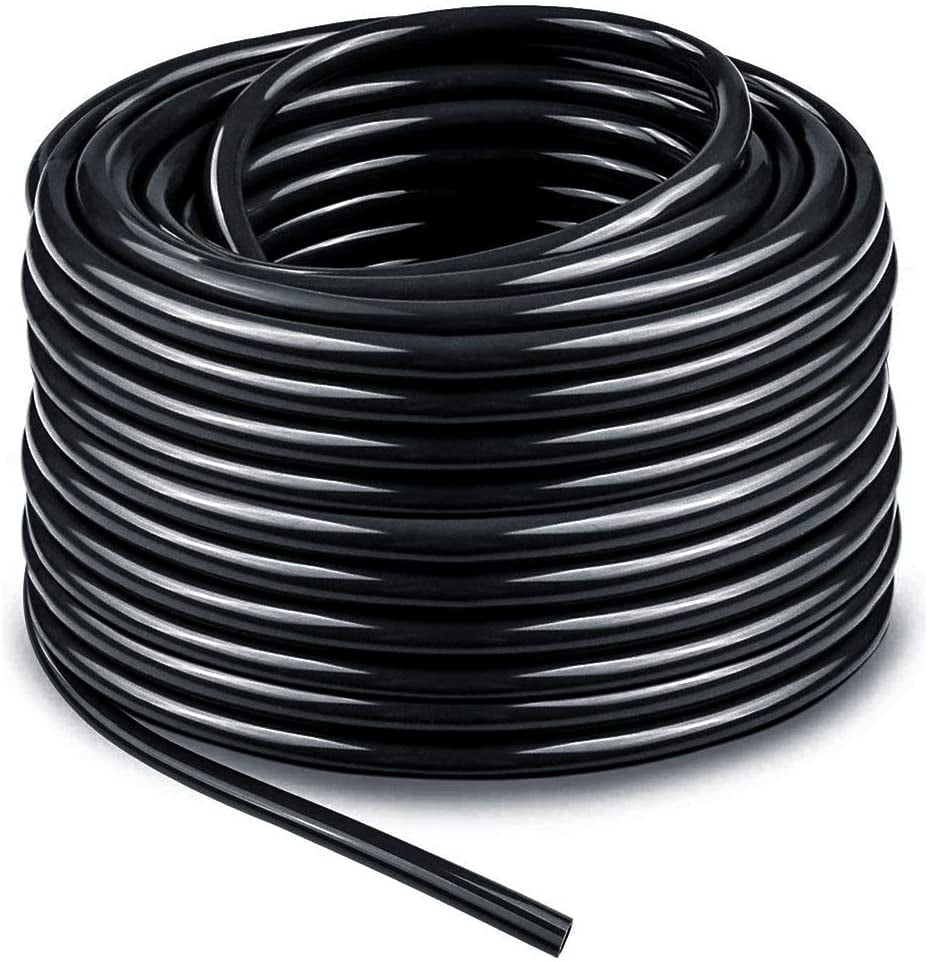 FRKSMD-100ft 1/4 inch Blank Distribution Tubing Drip Irrigation Hose Garden Watering Tube Line for Small garden irrigation system