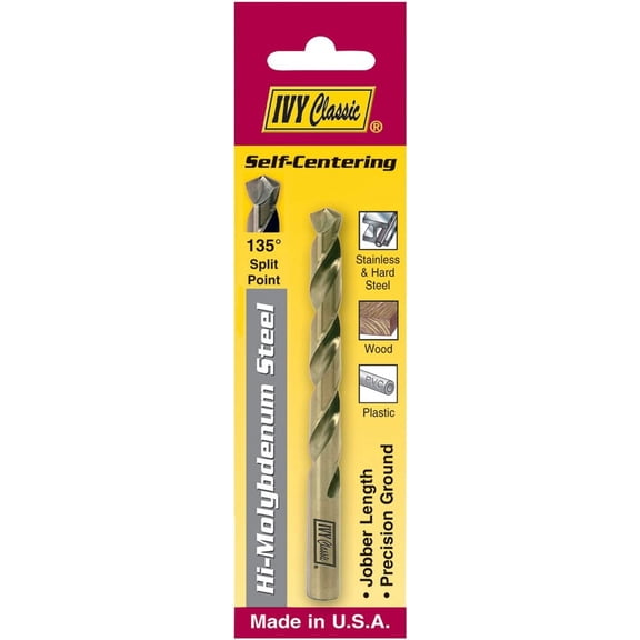 FRKSMD-10524 3/8-Inch Hi-Molybdenum Steel Drill Bit, 135-Degree Split Point, USA, 1/Card