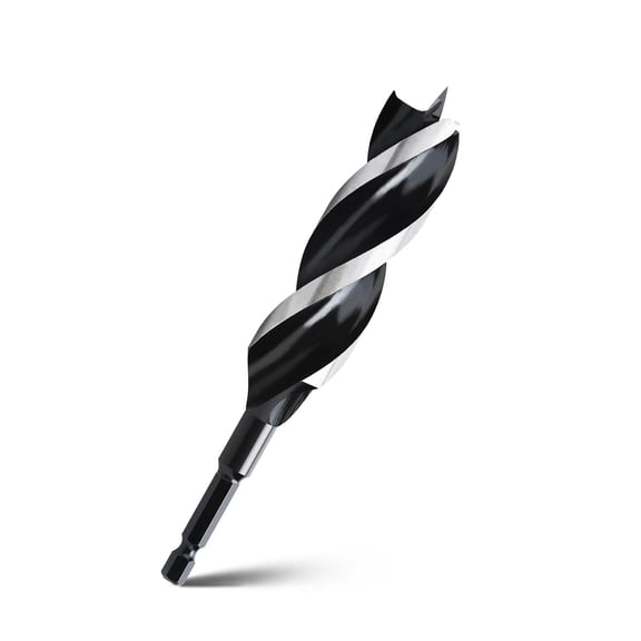 FRKSMD-15/16" x 6" Auger Drill Bit for Wood, Hex Shank Tri Flute Ship Auger Long Drill Bit for Soft and Hard Wood,Tree Stump,Plastic,Drywall and Composite Materials