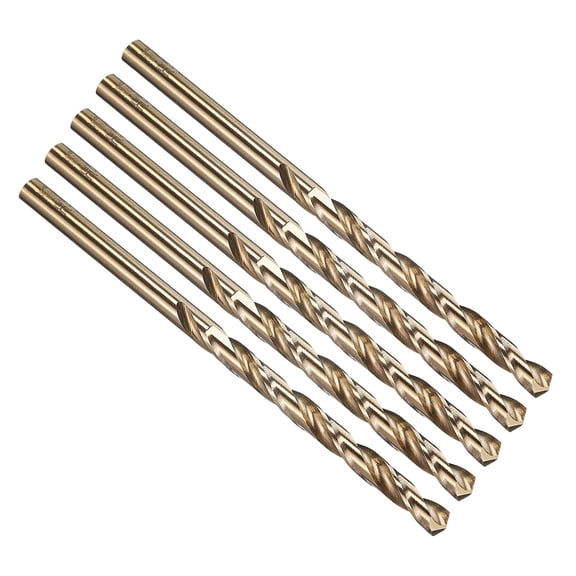 FRKSMD-#16 Drill Bit, Micro Number Small Bits 4341 High-Speed Steel 135 Gold Finish for Soft Thin Metal Steel Wood Acrylic - 5 Pack