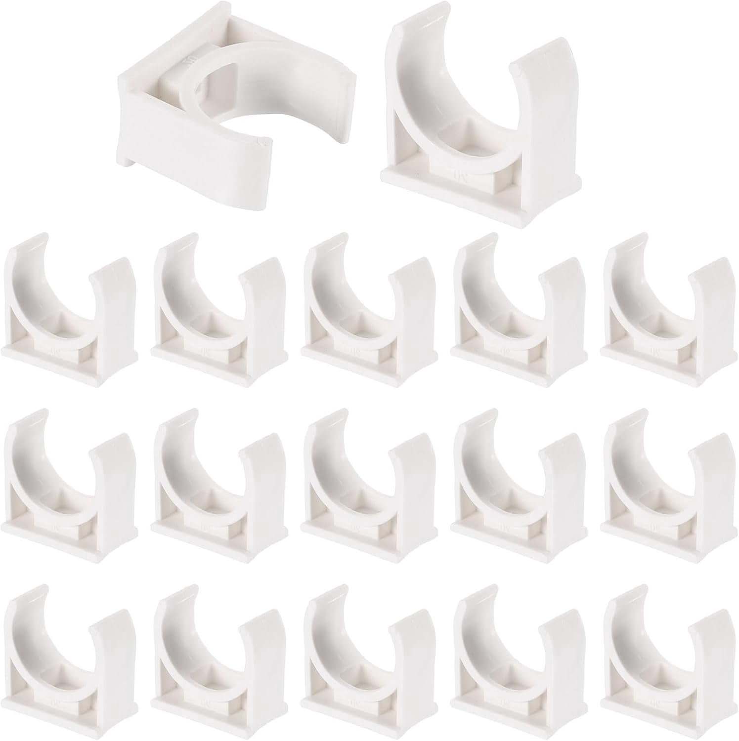 O Clips Pvc FRKSMD-18Pcs PVC Water Pipe Clamps Clips U-Shaped Tubing Hose Buckles ...