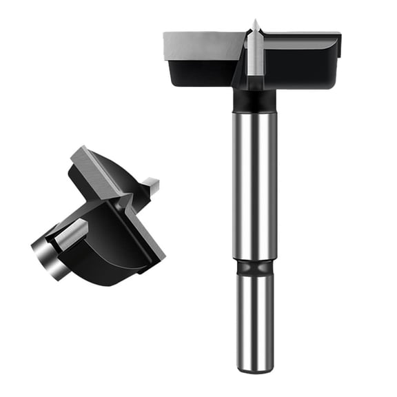 FRKSMD-2-3/8 Inch Forstner Drill Bit, Carbide Tipped Forstner Bit for hard Wood, Wood drilling Hole Saw Set Woodworking Hinge Cutter Tool Kits for Wood Plastic Plywood