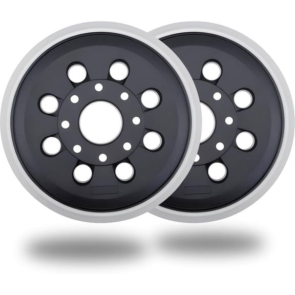 FRKSMD-2 Pack 5 Inch 8 Hole Hook & Loop Replacement Sander Pad for 5" Bosch ROS20VS, ROS20VSC, ROS20VSK, ROS20, ROS10 Random Orbit Sander Sanding Backing Pad