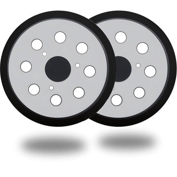 FRKSMD-2 Pack 5 Inch 8-Hole Metal Replacement Sander Pads for Dewalt Sander - 5" Hook and Loop Sanding Pads for DeWalt DW420 DW421 DW422 DW423 DW426 D26451 Random Orbital Sander (2 Pack)