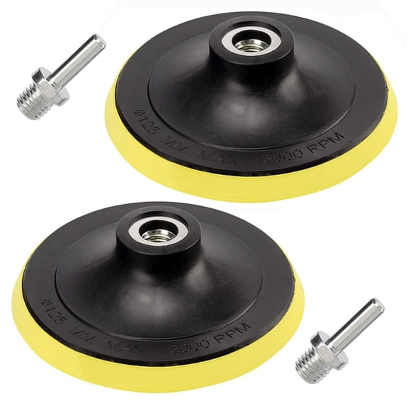 FRKSMD-2 Pack 5 Inch Hook and Loop Backing Pad with M14 Thread,Rotary Buffing Pad Sanding Holder Angle Grinder Polishing Backer Plate for Wood,Metal,Automotive,Orbital Sander,Polisher