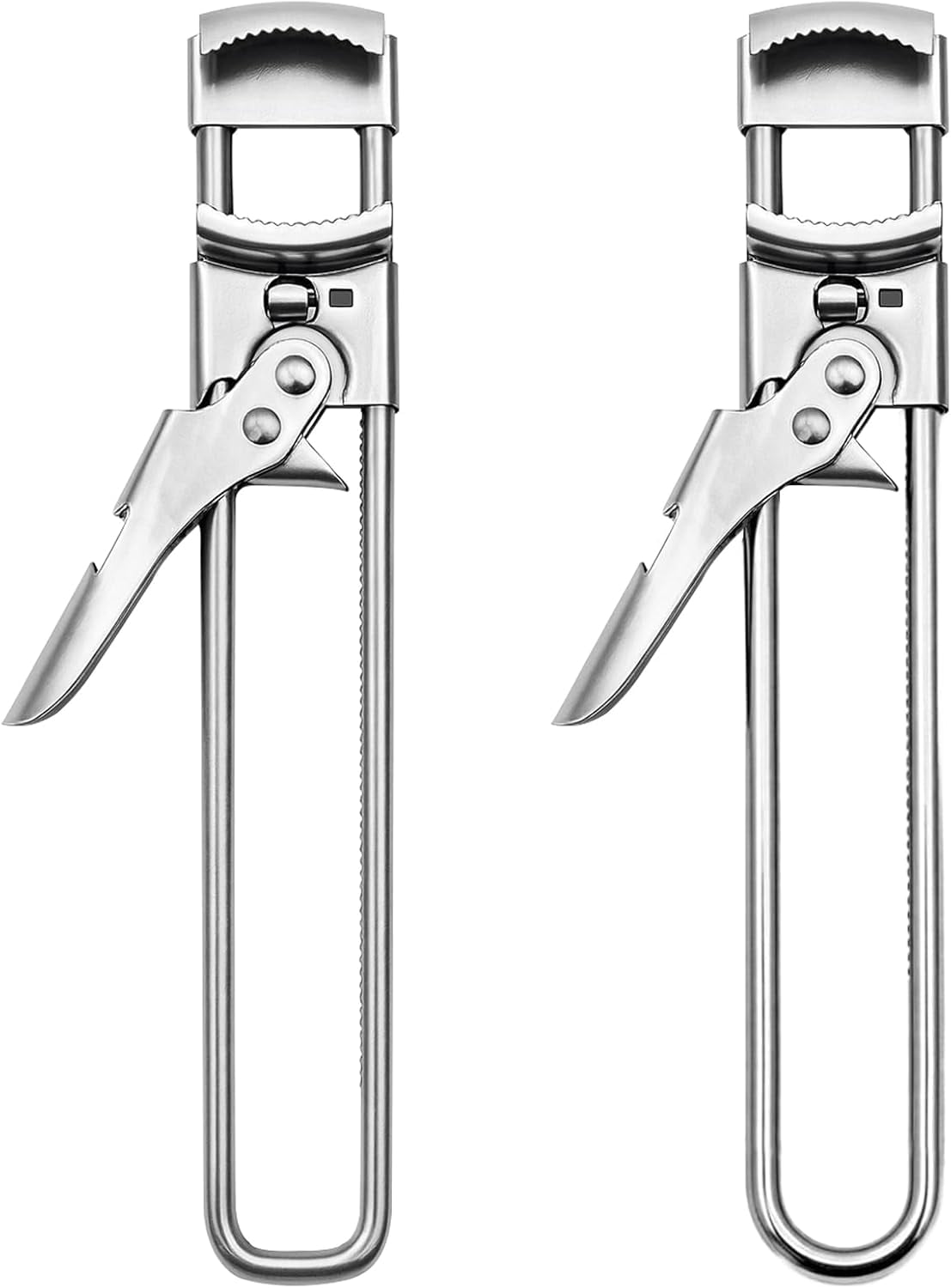 FRKSMD-2-Pack Adjustable Stainless Steel Jar & Can Opener Set, Multifunction Lid Opener for Weak Hands and Easy Grip Use