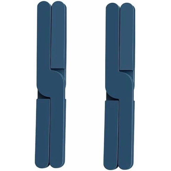 FRKSMD-2 Pack Foldable Silicone Trivet for Hot Pots and Pans, X-Shape Expandable Heat Resistant Trivet Mat, Non-Slip Kitchen Table Protector, Modern Design (Navy)