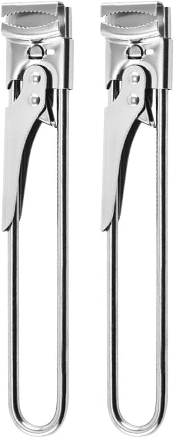 FRKSMD-2 Pack Jar Opener for Seniors with Weak Hands - Manual Adjustable Stainless Steel Can Opener for Heavy Duty Jar Lid Multi-Purpose Kitchen Gadget