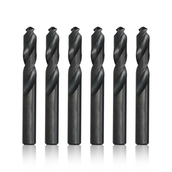 FRKSMD-23/64" High Speed Steel Heavy Duty Split Point Stub Drill Bit (Pack of 6), D/AST Series
